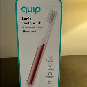 quip Sonic Toothbrush for Adults Pink Metal Full Size NIB